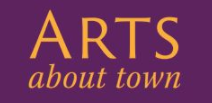 Image of the logo of Arts About Town. 